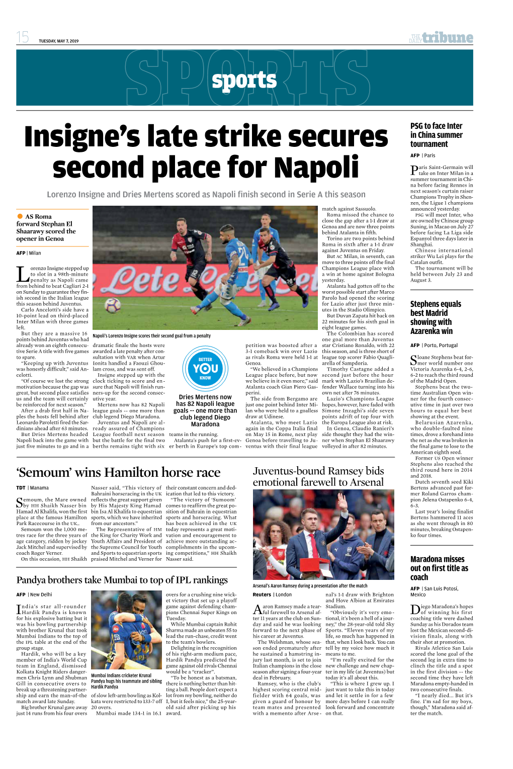 Insigne's Late Strike Secures Second Place for Napoli