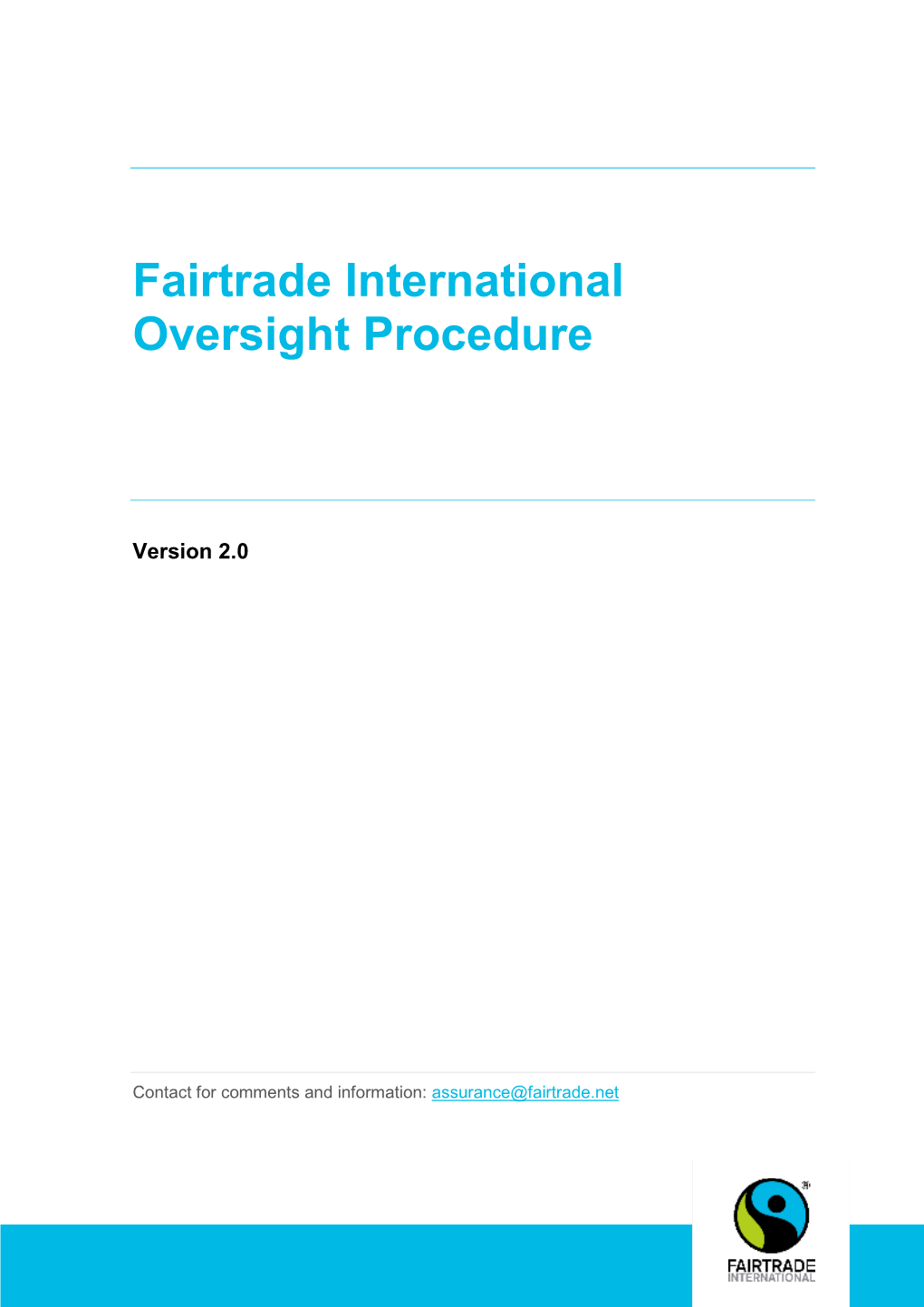 Fairtrade International Oversight Procedure