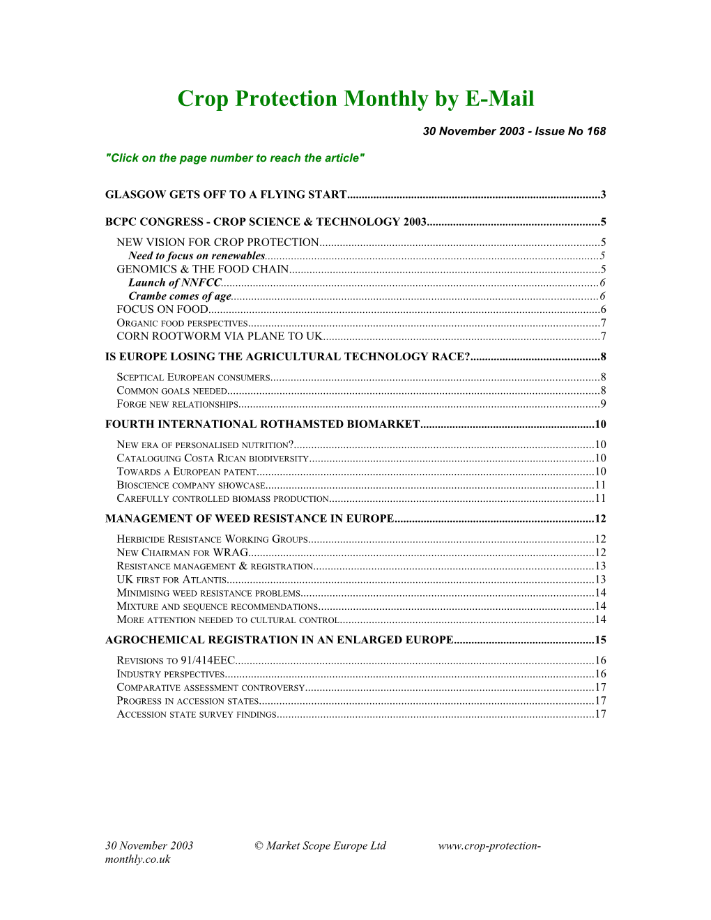 Crop Protection Monthly by E-Mail s1