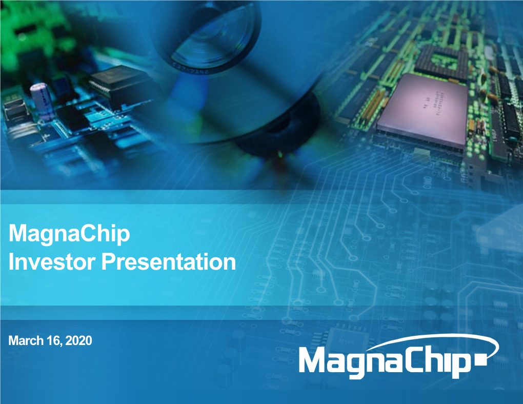 Magnachip Investor Presentation