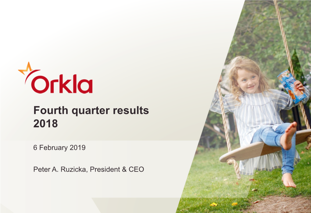 Fourth Quarter Results 2018