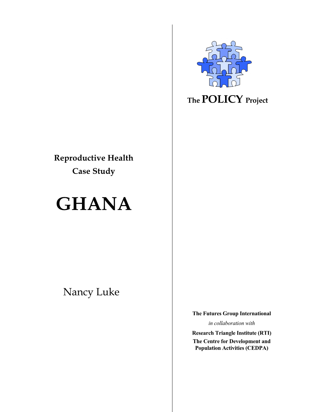 Reproductive Health Case Study GHANA