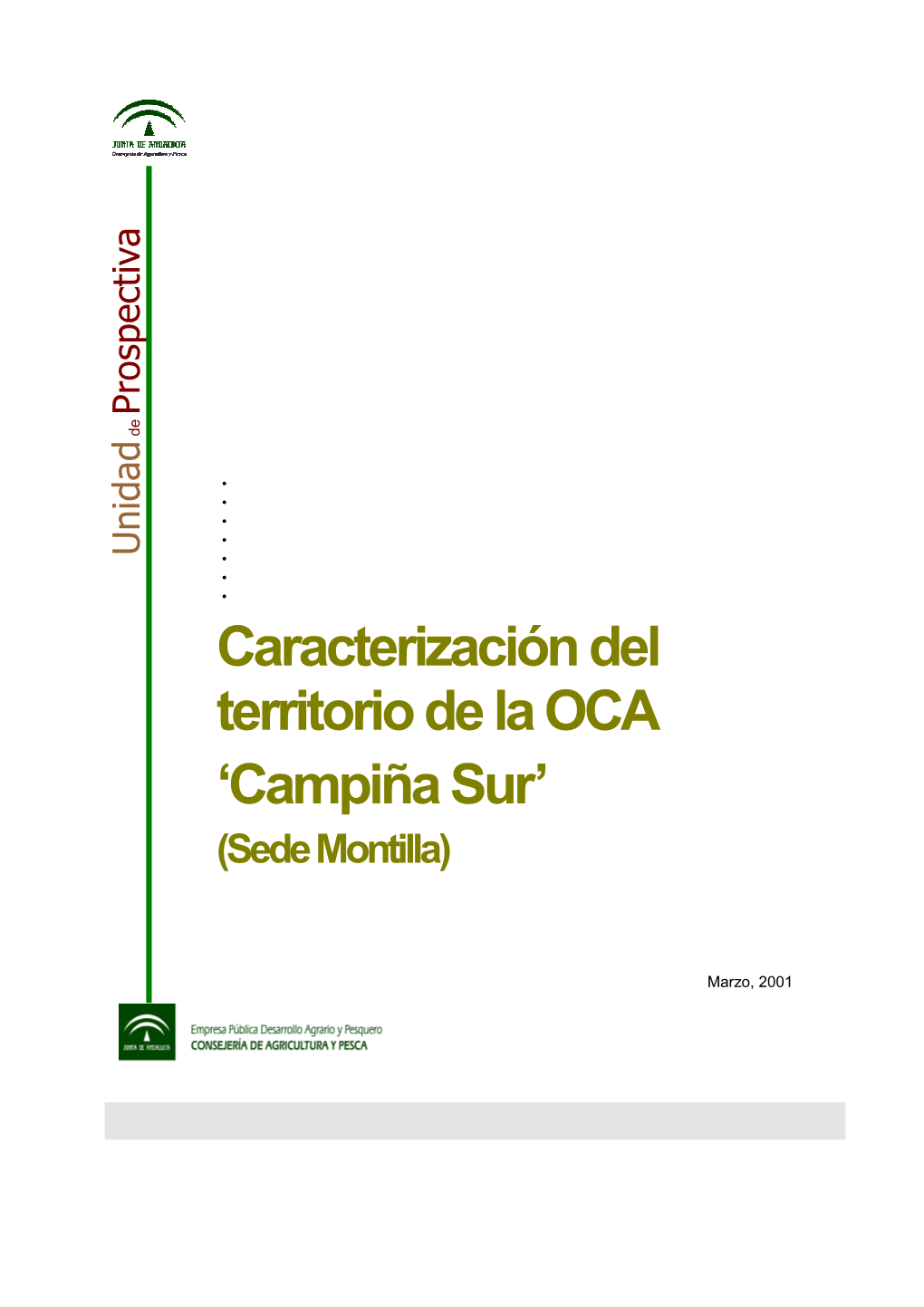 Caracterización Del Territorio De La OCA 'Campiña Sur'