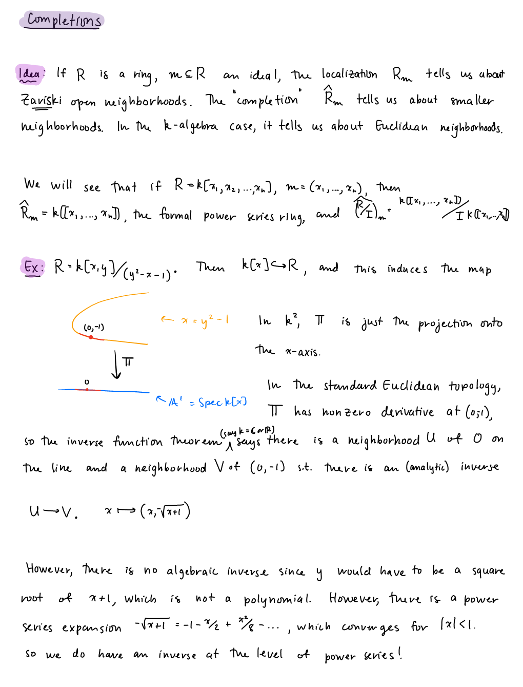 Section 19: Completions of Rings