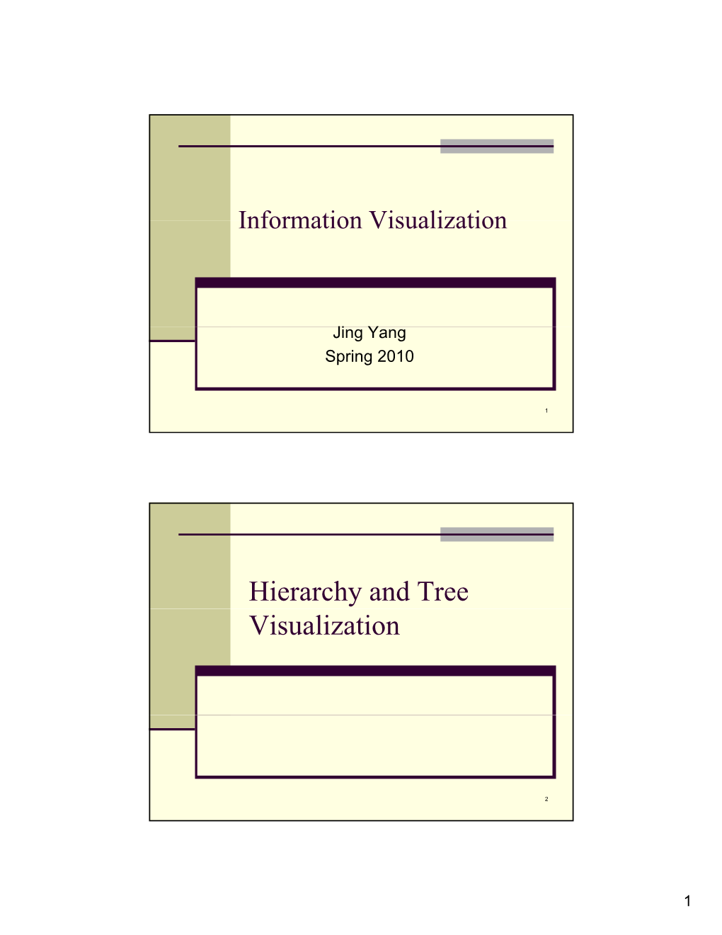 Hierarchy and Tree Visualization