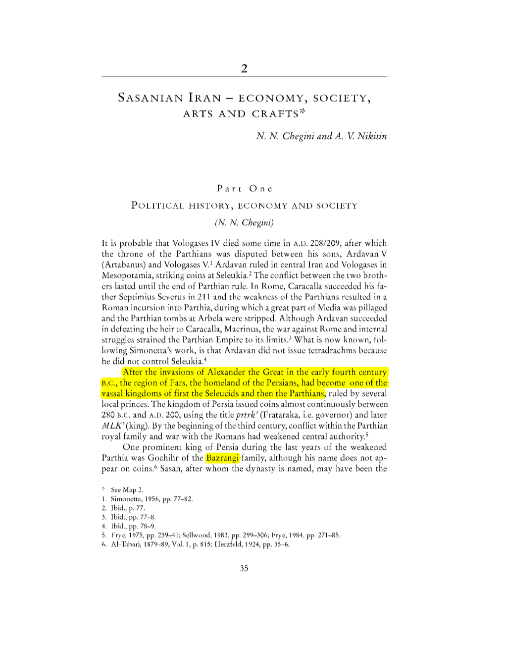 Sasanian Iran - Economy, Society, Arts and Crafts*