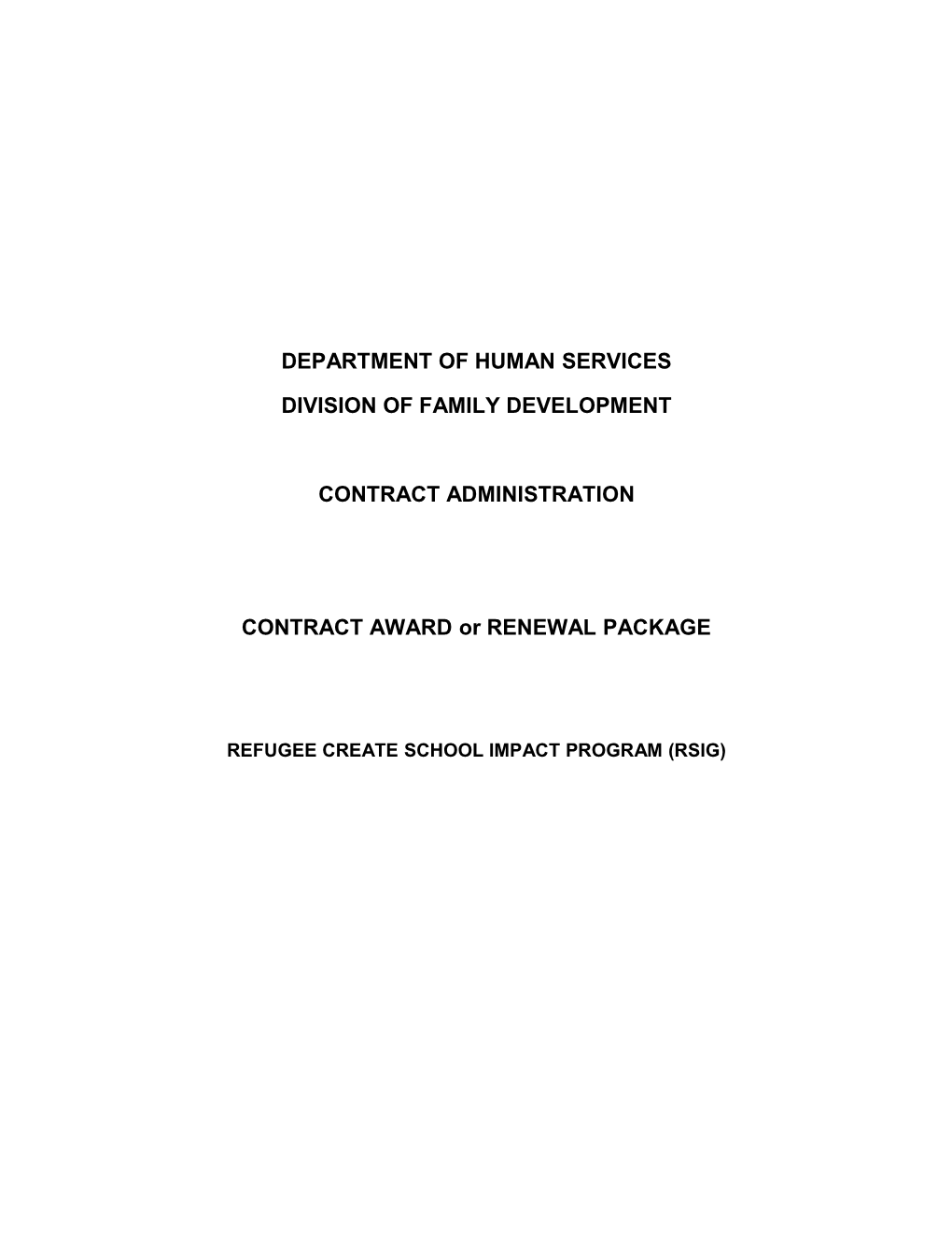 Department of Human Services s14