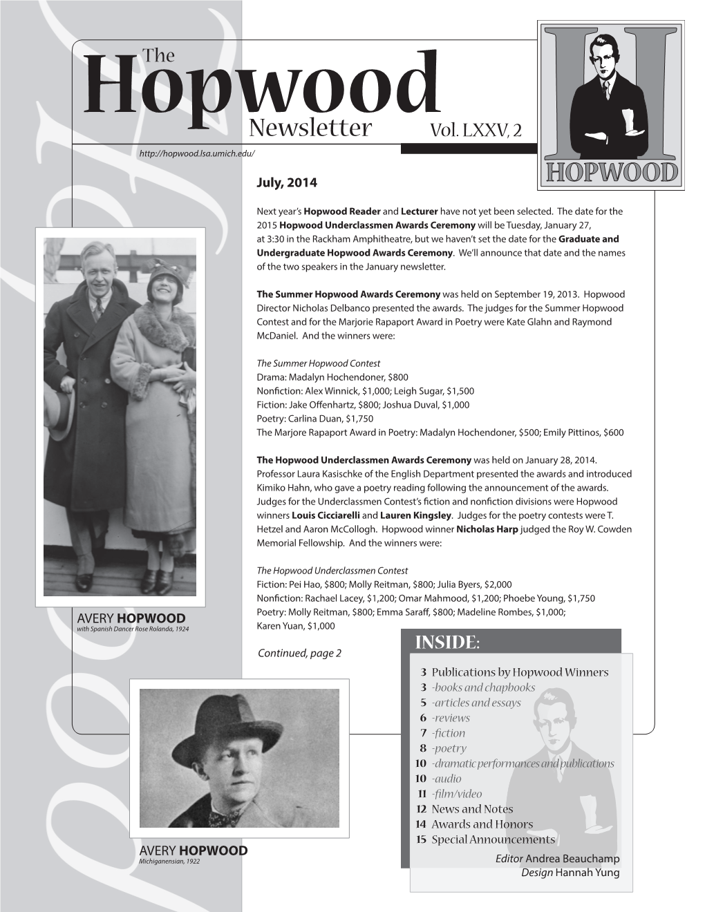 Hopwoodthe Newsletter Vol