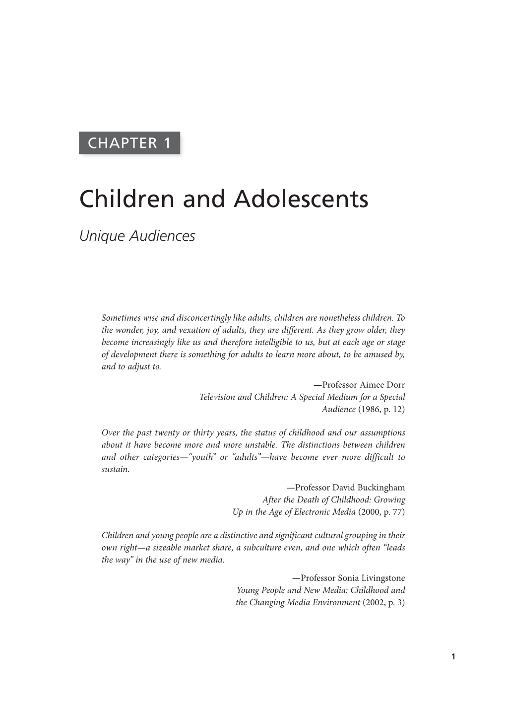 Children and Adolescents