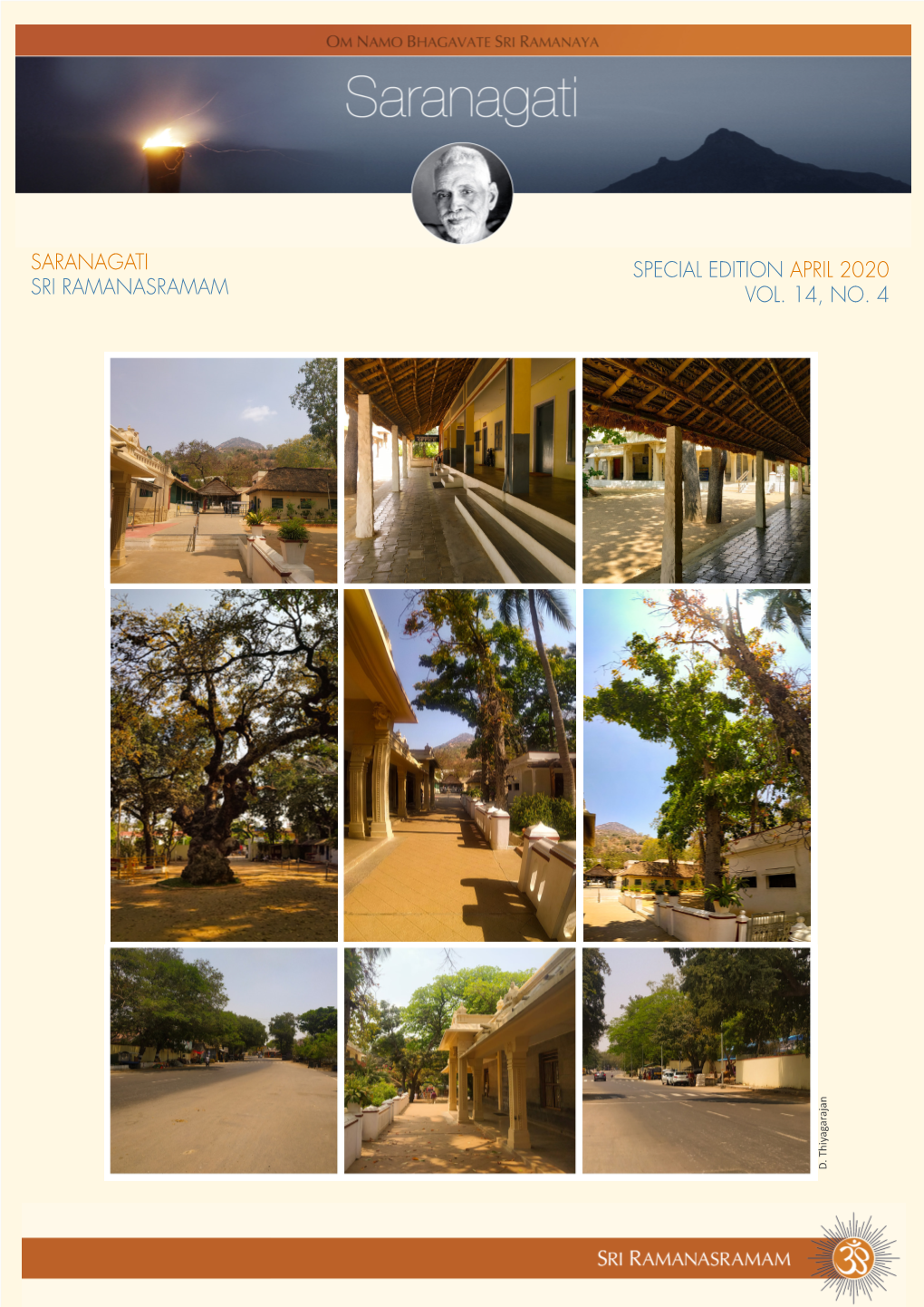 Saranagati Sri Ramanasramam Special Edition April 2020 Vol. 14, No. 4