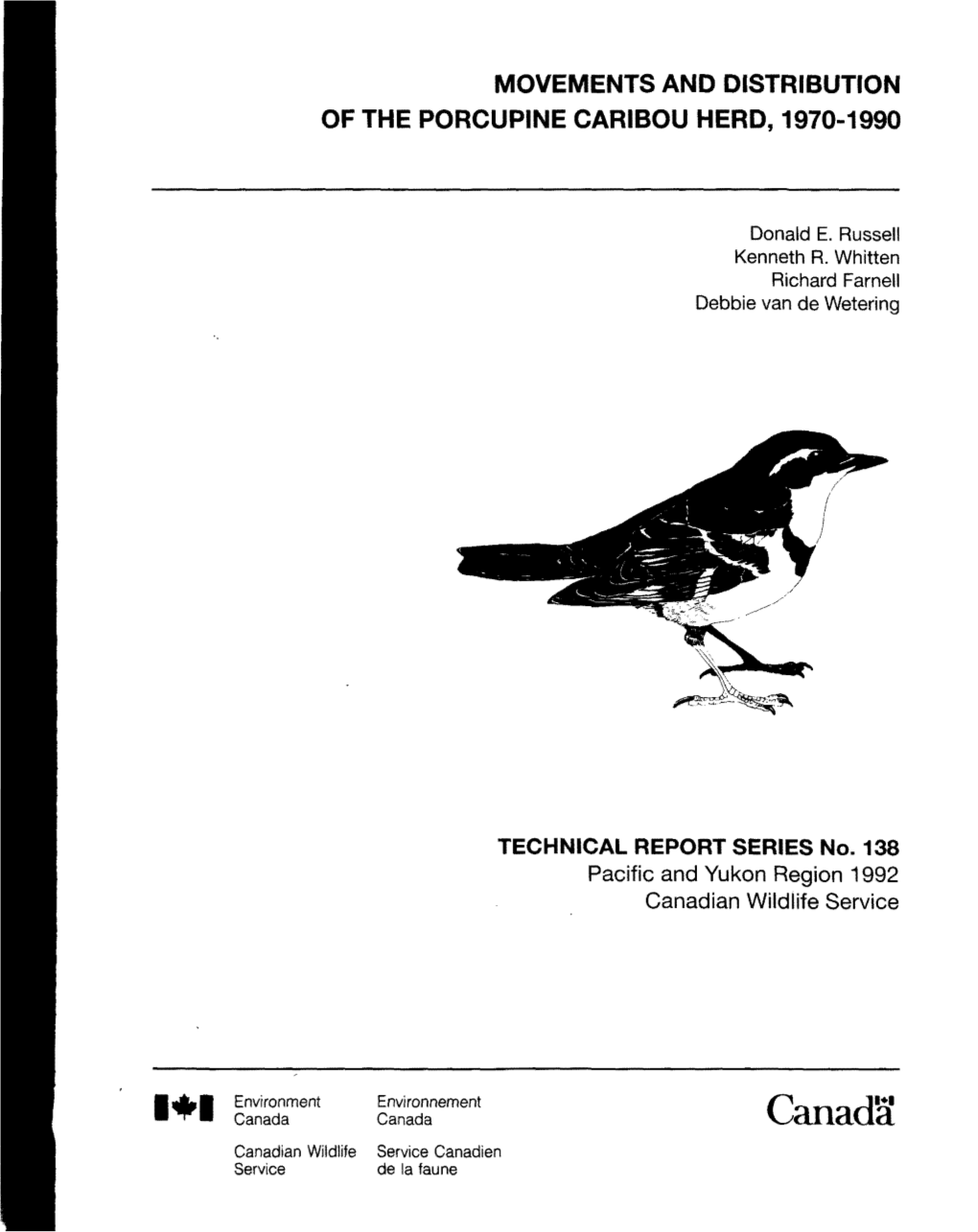 Movements and Distribution of the Porcupine Caribou Herd, 1970-1990