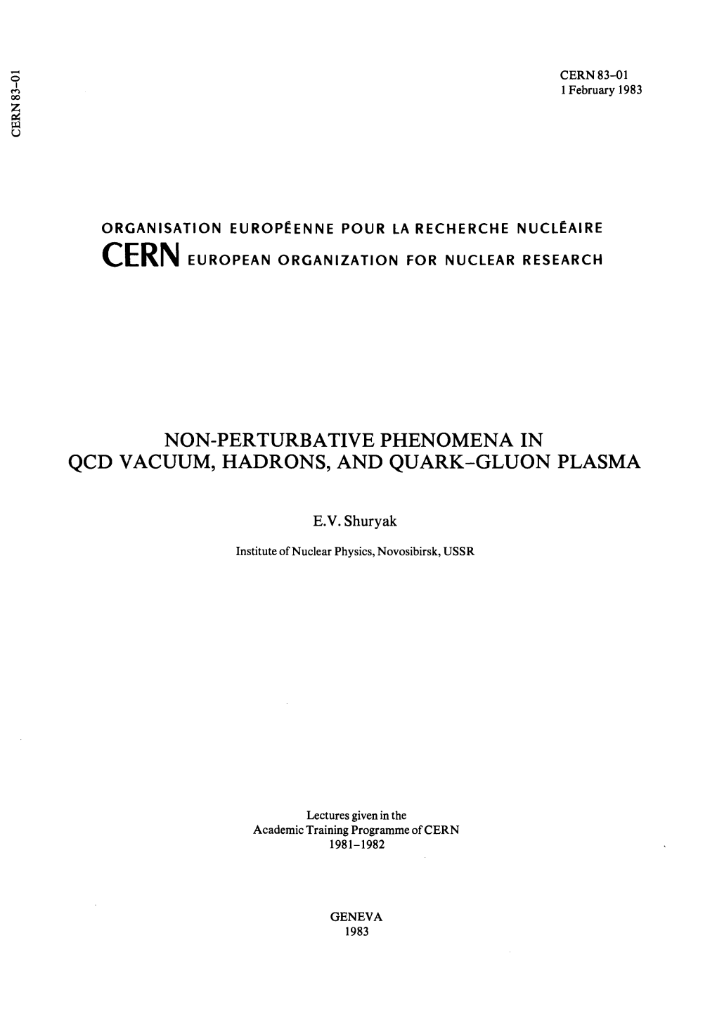 Non-Perturbative Phenomena in Qcd Vacuum, Hadrons, and Quark-Gluon Plasma