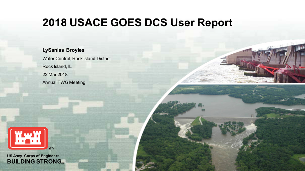 2018 USACE GOES DCS User Report