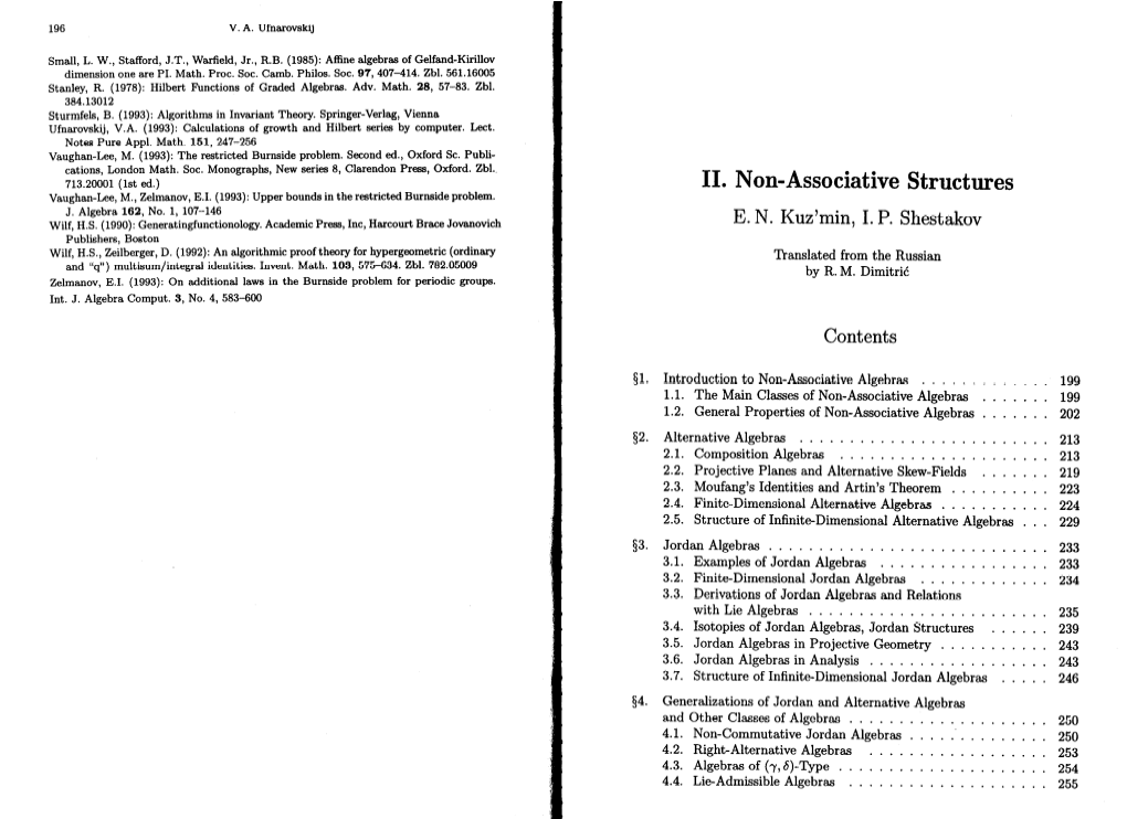 Combinatorial and Asymptotic Methods of Algebra Non