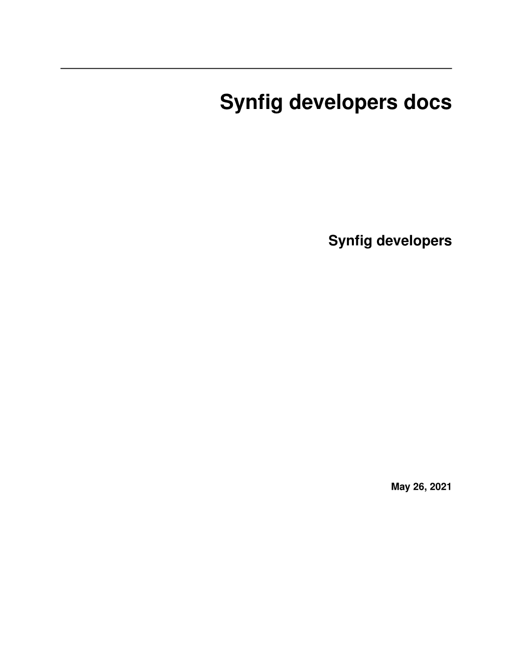 Synfig Developers Docs