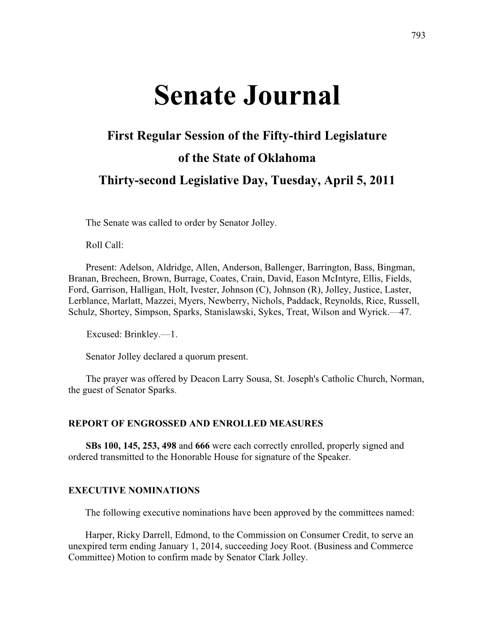 Senate Journal