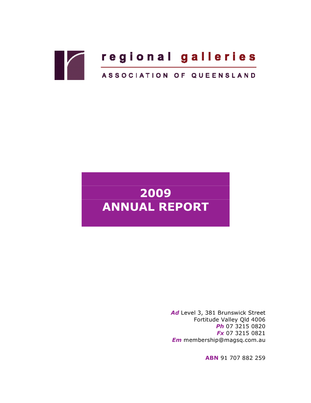 2009 Annual Report