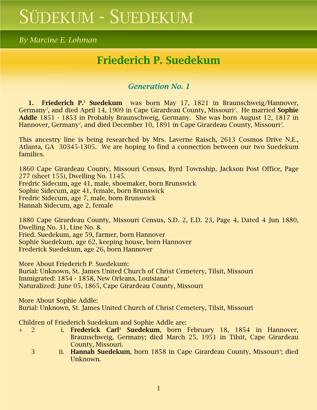 Friederich P. Suedekum