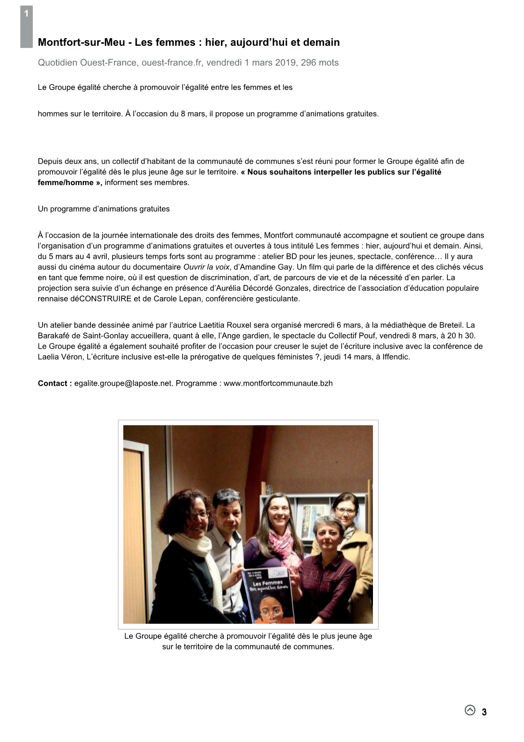 Revue De Presse 03-2019 Sandrine