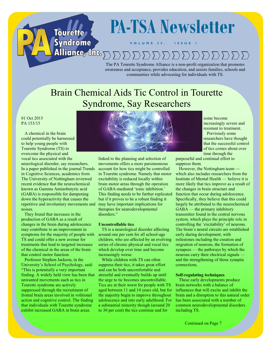 PA-TSA Newsletter