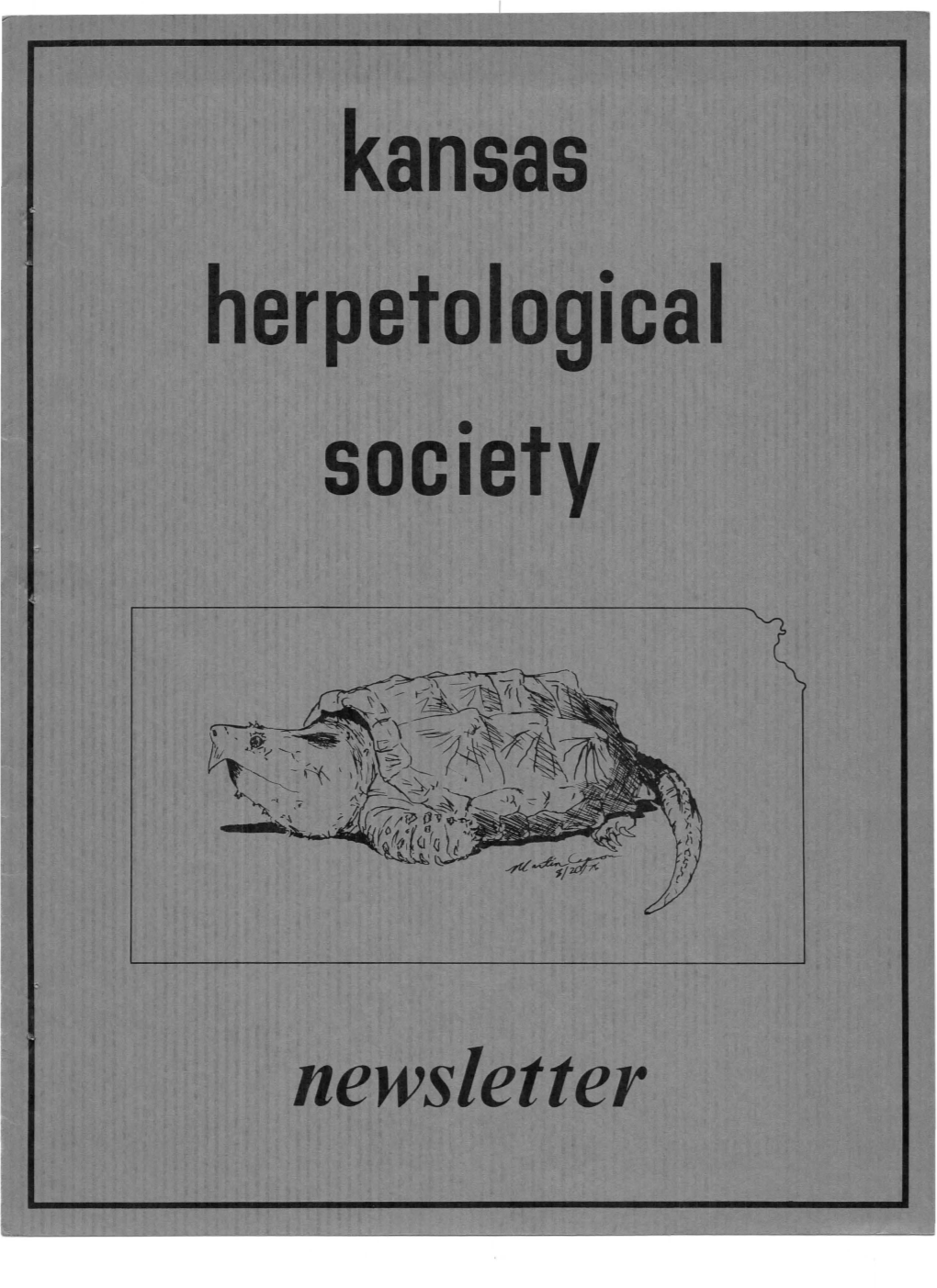 Newsletter KANSAS HERPETOLOGICAL SOCIETY OFFICERS for 1977