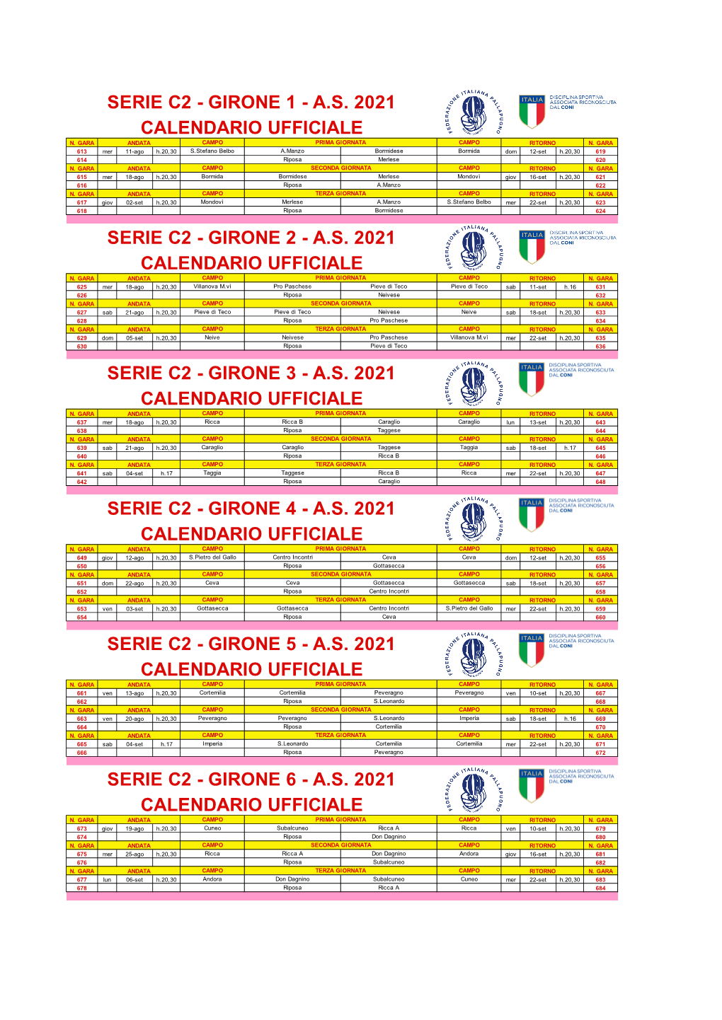 Serie C2 Ii Fase