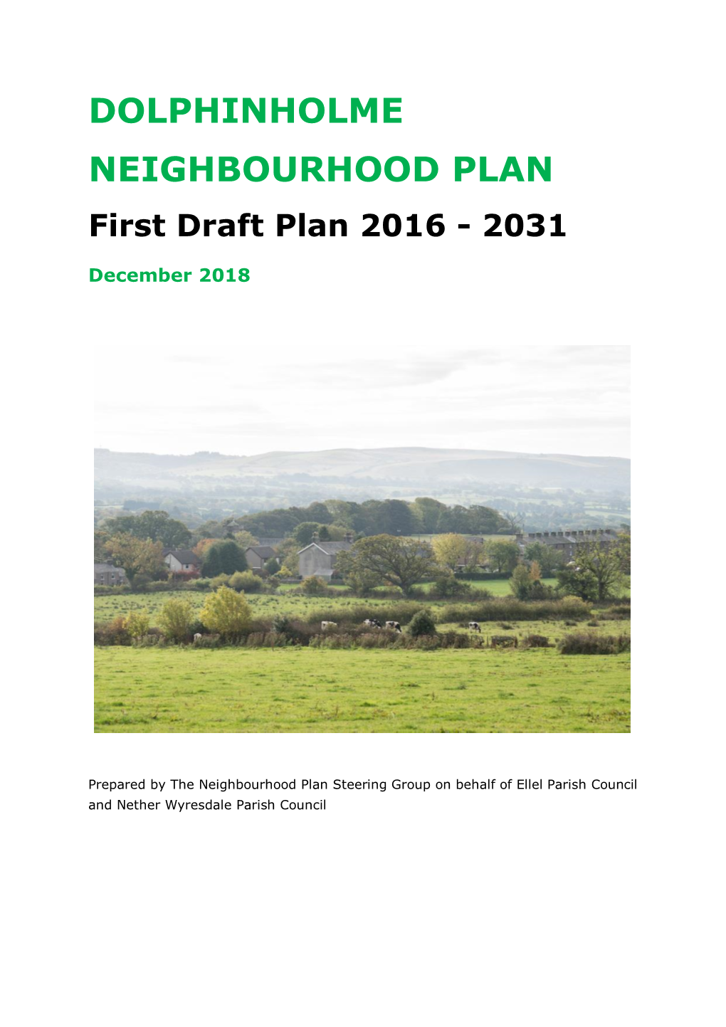 DOLPHINHOLME NEIGHBOURHOOD PLAN First Draft Plan 2016 - 2031