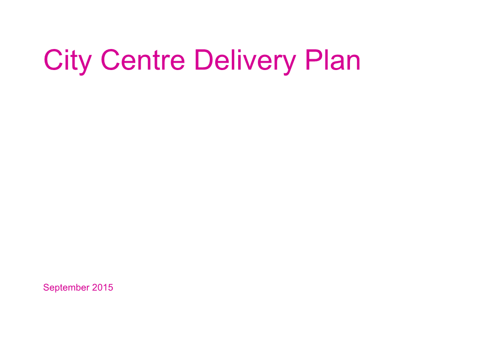 City Centre Delivery Plan