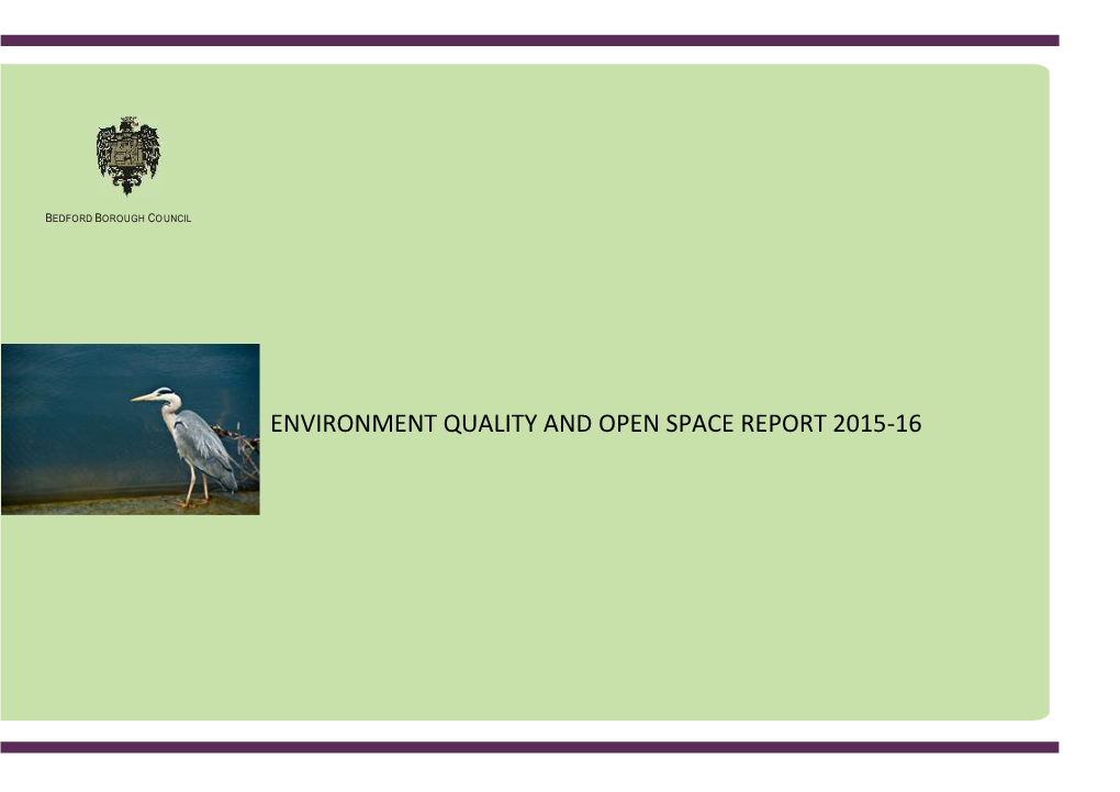 Environment Quality and Open Space Report 2015-16