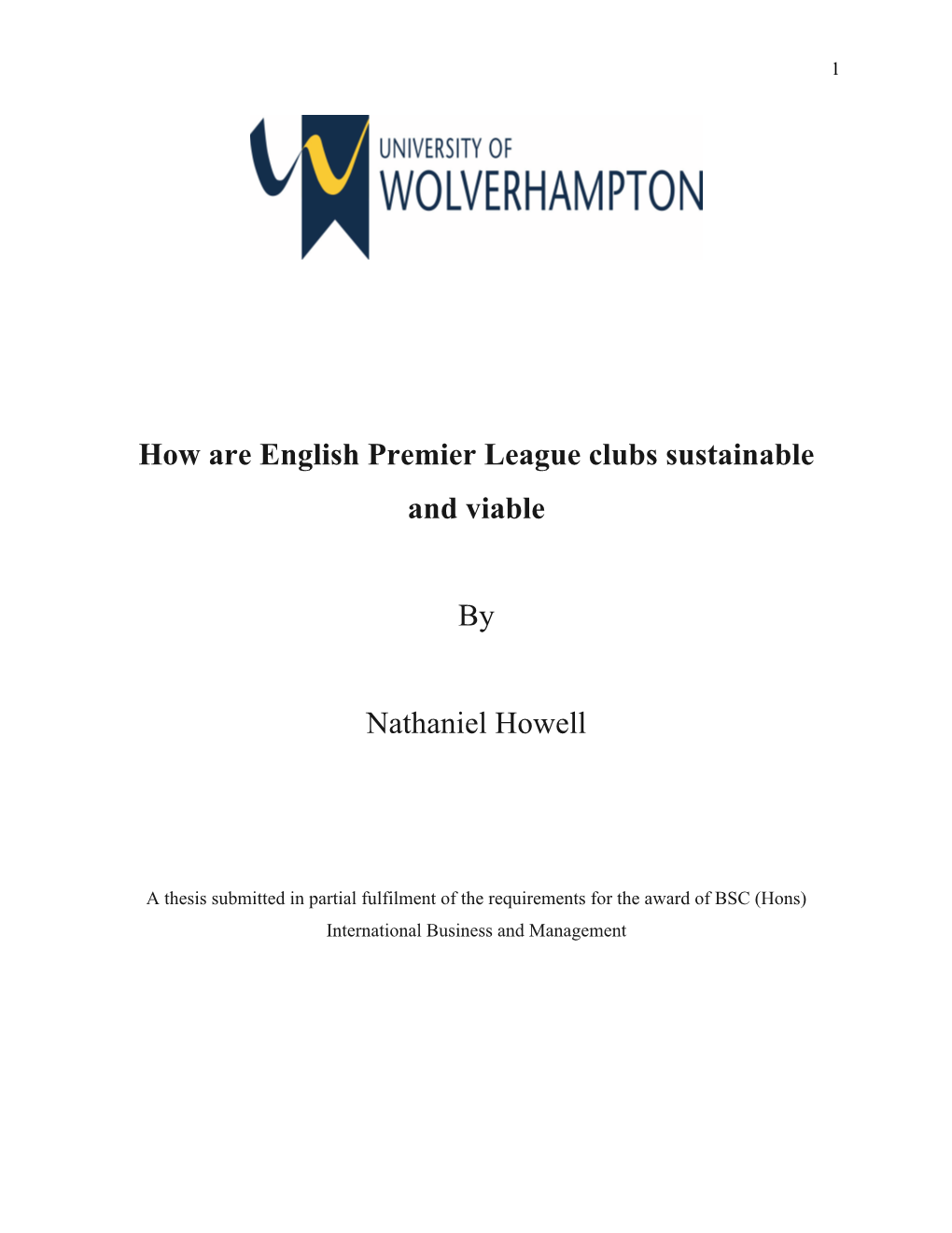 How Are English Premier League Clubs Sustainable and Viable By