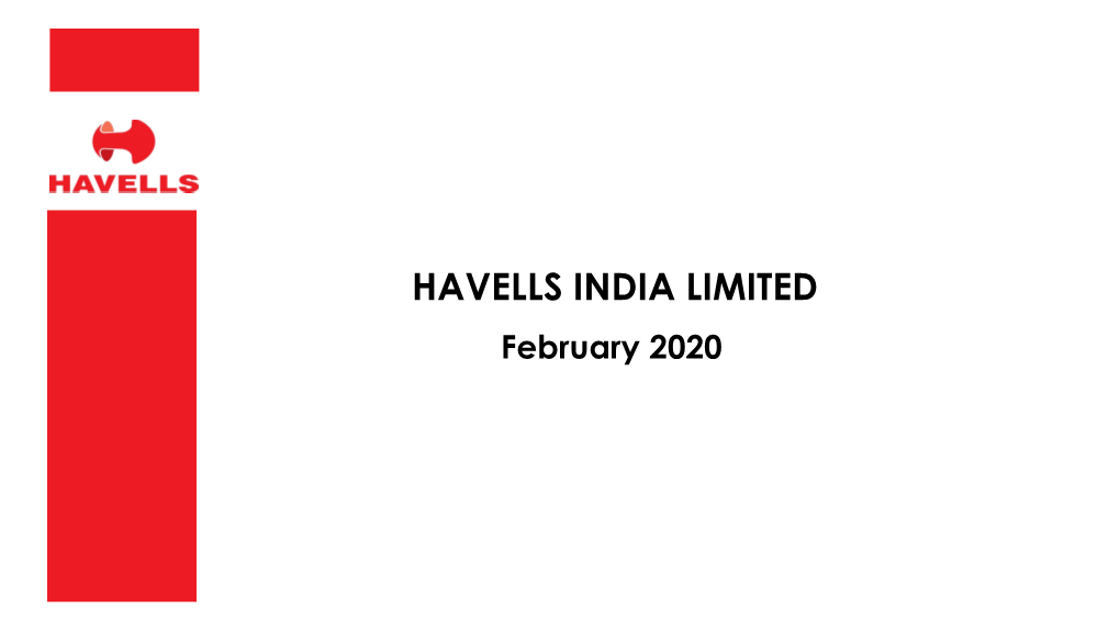 Havells India Limited February 2020Download