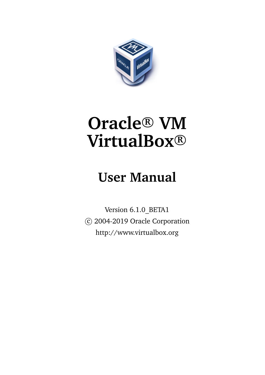 Oracle1® VM Virtualbox1® User Manual