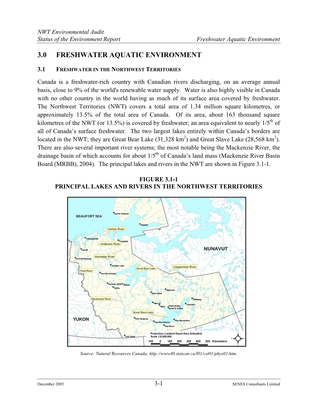 3.0 Freshwater Aquatic Environment