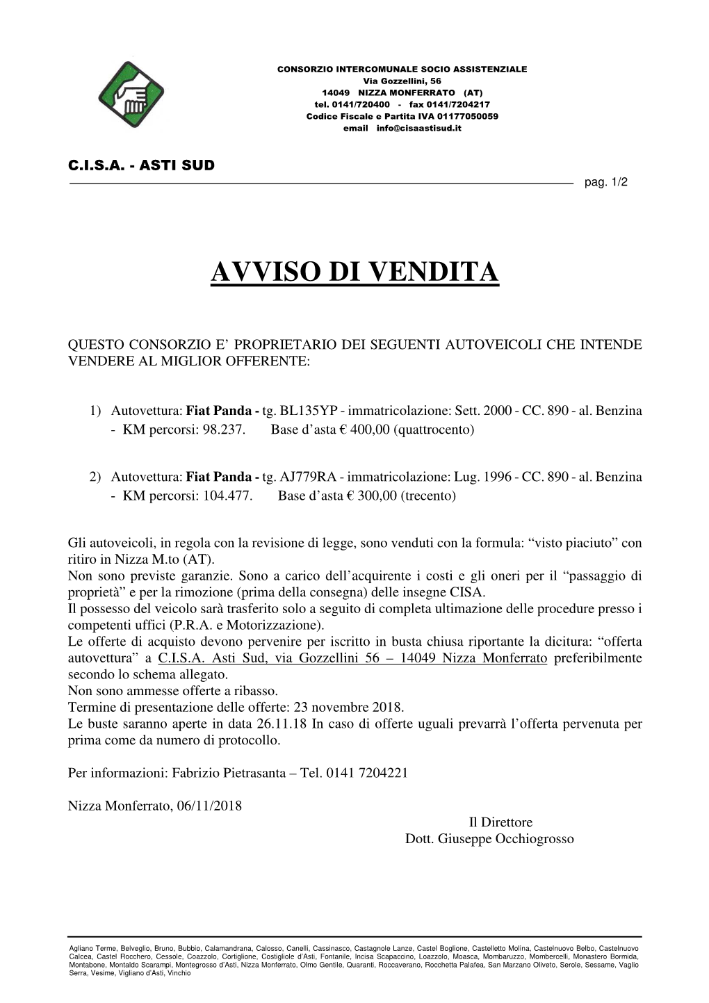 Avviso Di Vendita