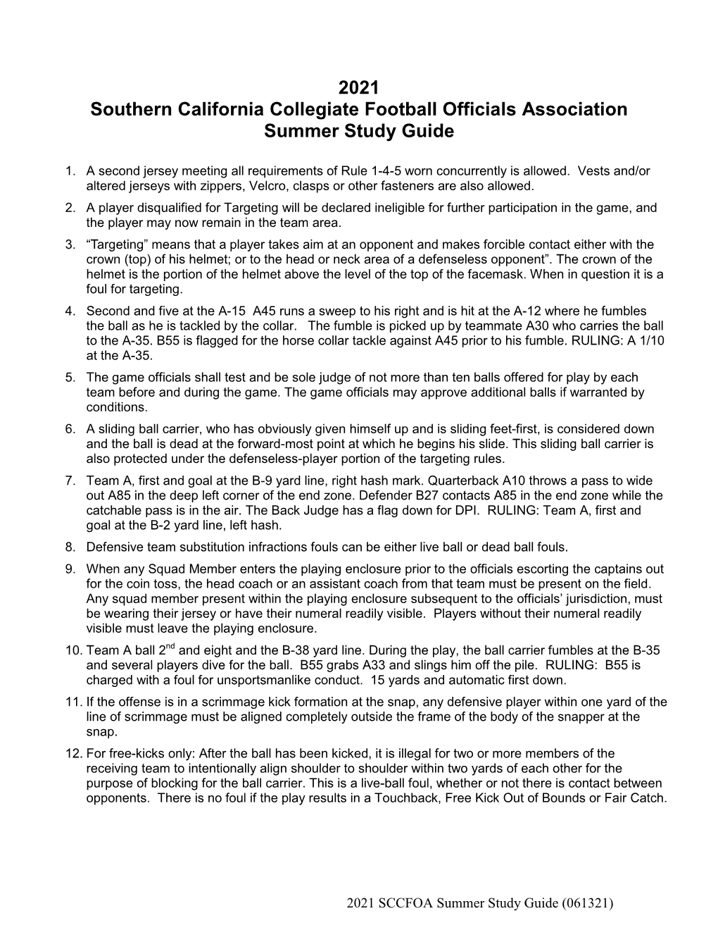 2021 SCCFOA Summer Study Guide (061321).Pdf