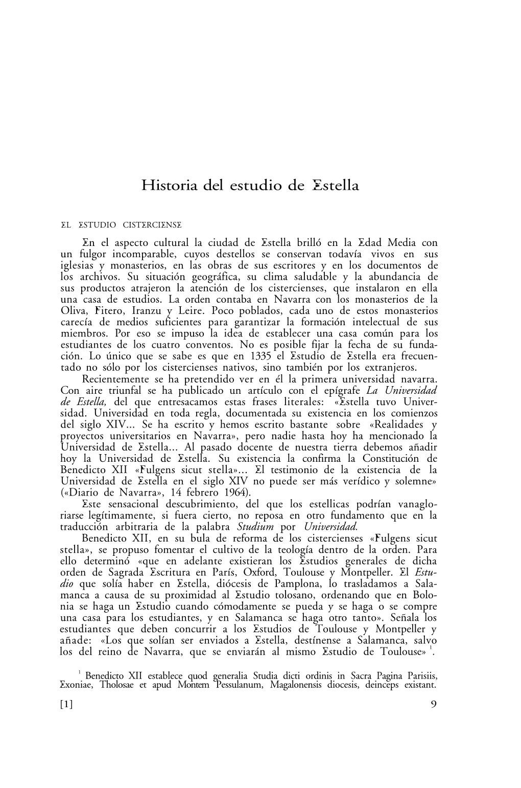 Historia Del Estudio De Estella