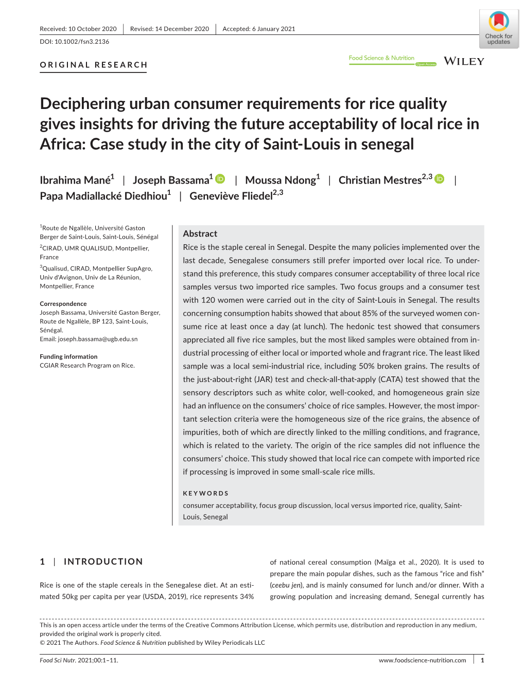 Deciphering Urban Consumer Requirements for Rice Quality Gives