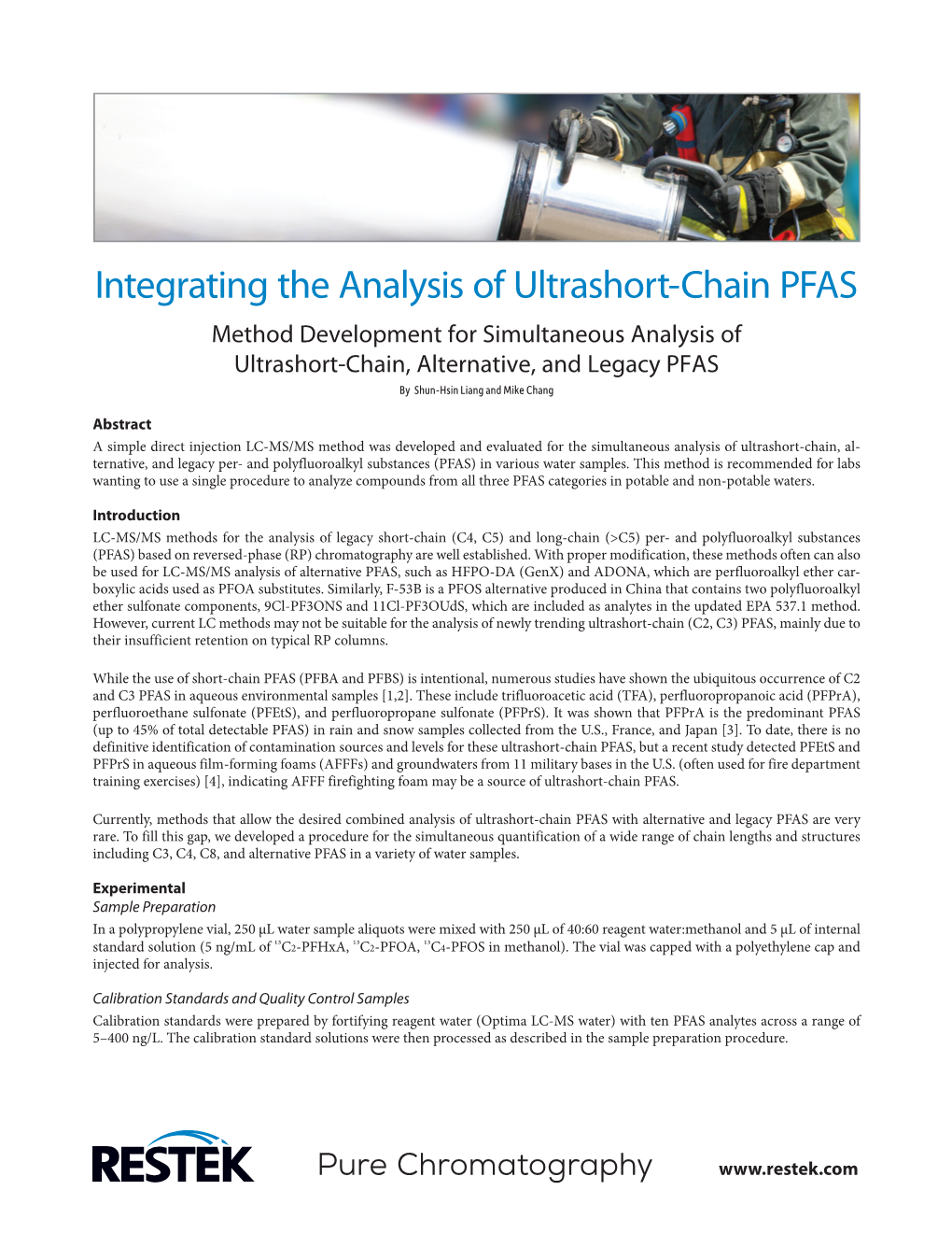 Integrating the Analysis of Ultrashort-Chain PFAS