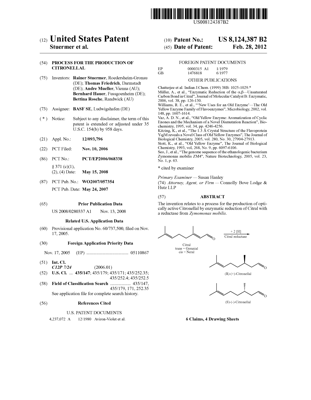 (12) United States Patent (10) Patent No.: US 8,124.387 B2 (51) Int. Cl.