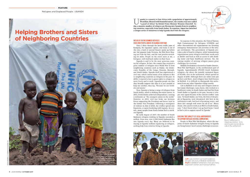 Helping Brothers and Sisters of Neighboring Countries