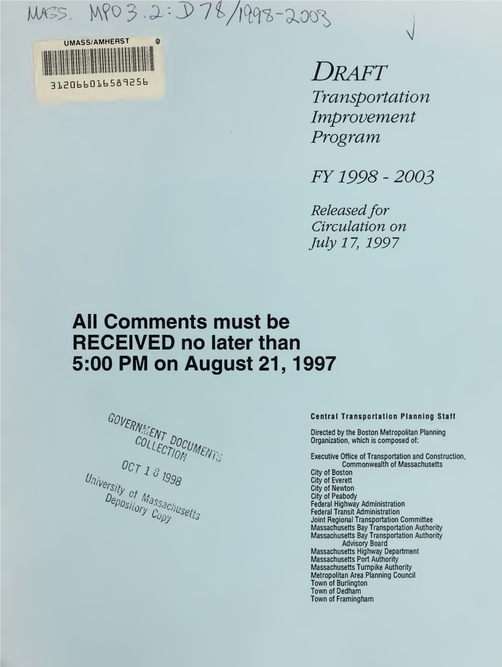 Ocm15527911-1998-2003-Draft.Pdf (11.75Mb)