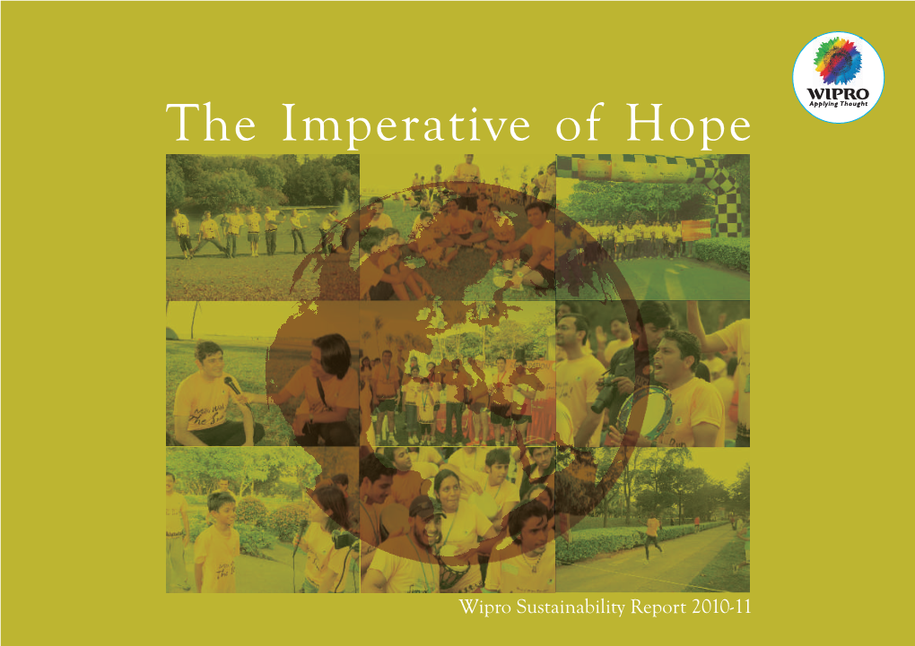 Sustainability Report 2010-11 the IMPERATIVE of HOPE