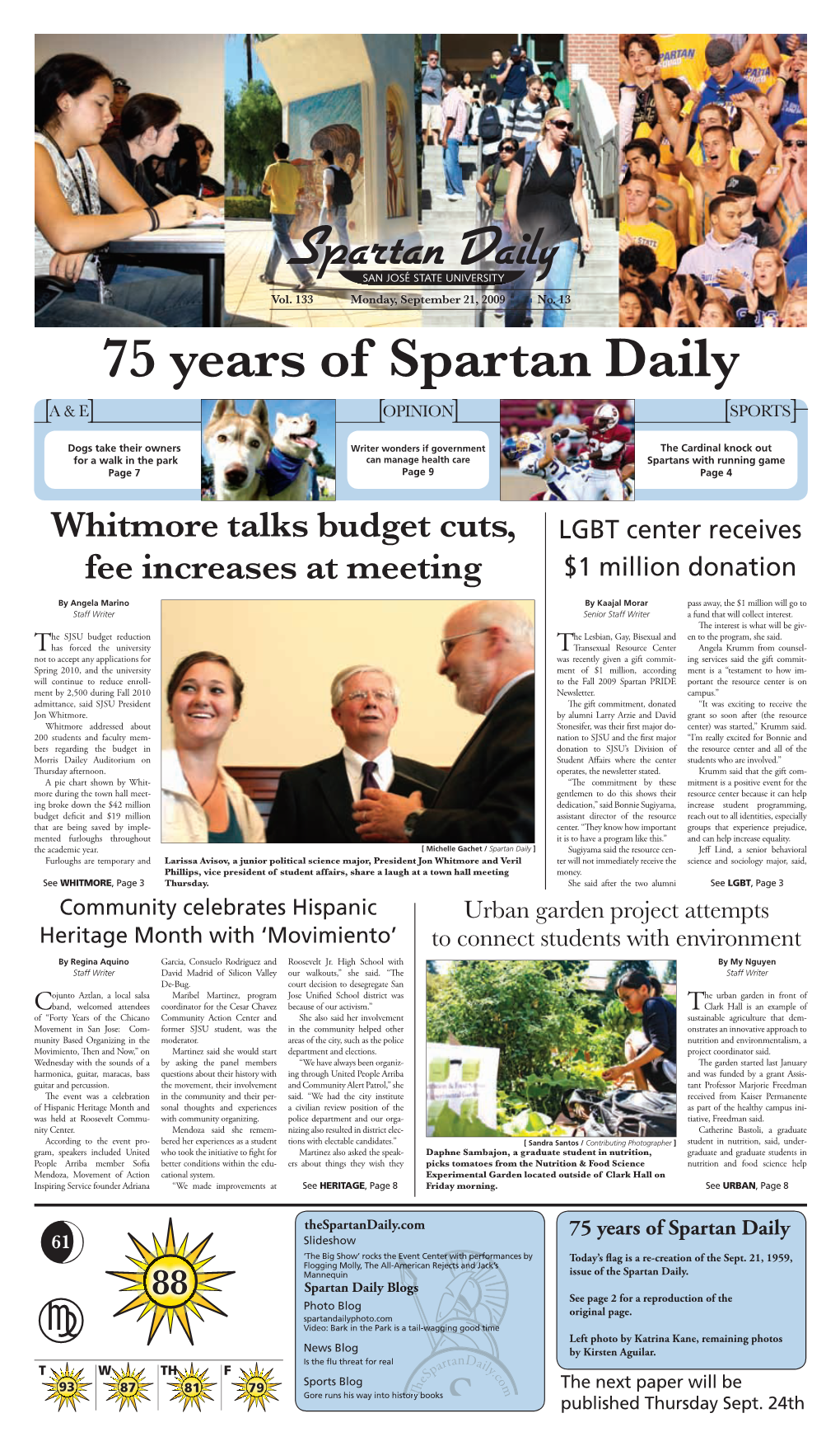 Spartan Daily SAN JOSÉ STATE UNIVERSITY