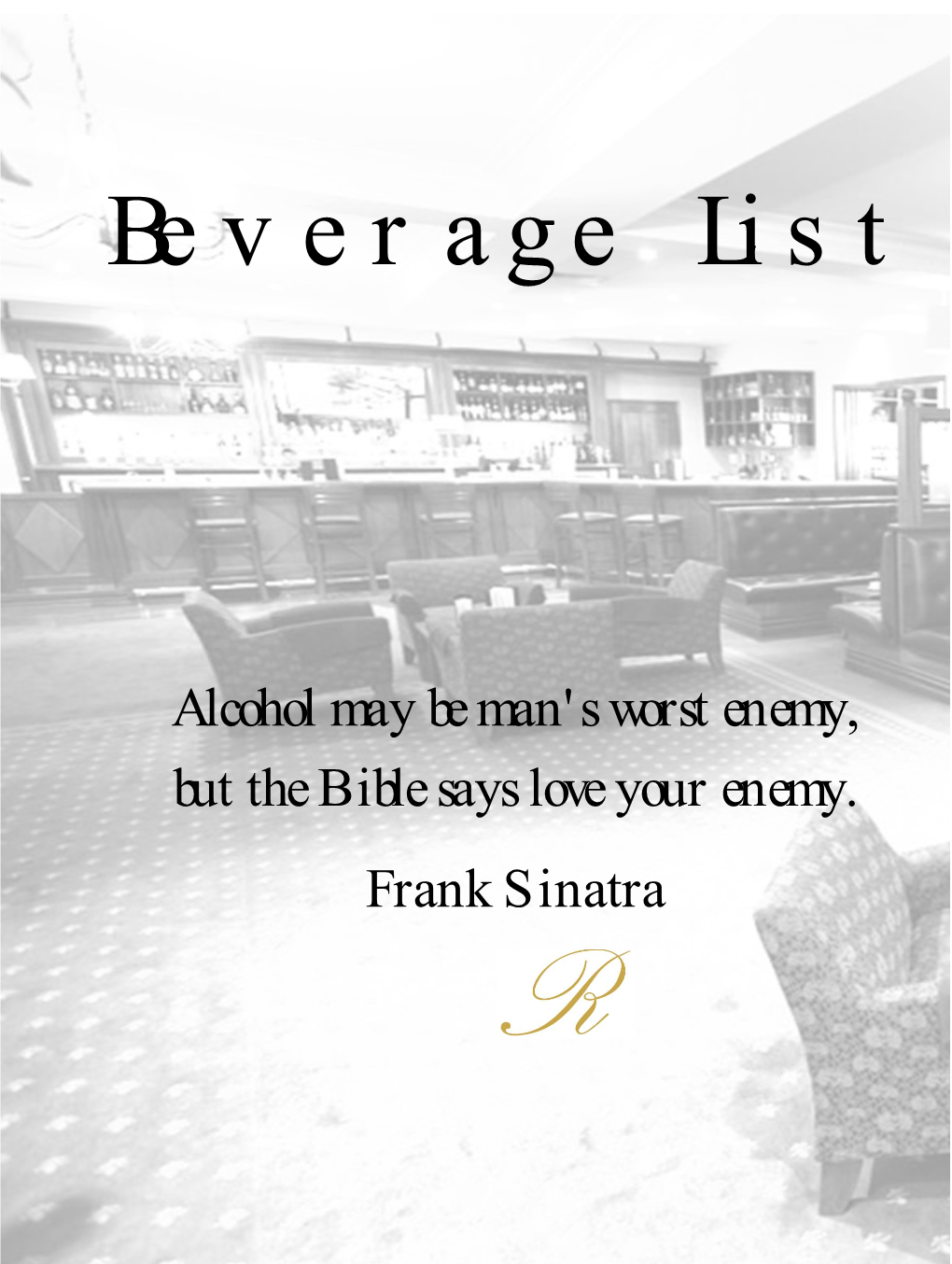 Beverage List