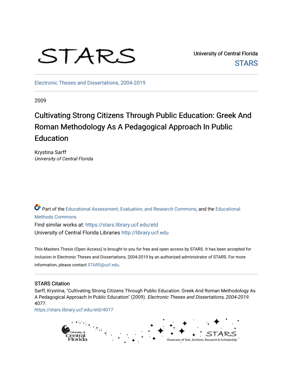 Greek and Roman Methodology As a Pedagogical Approach in Public Education