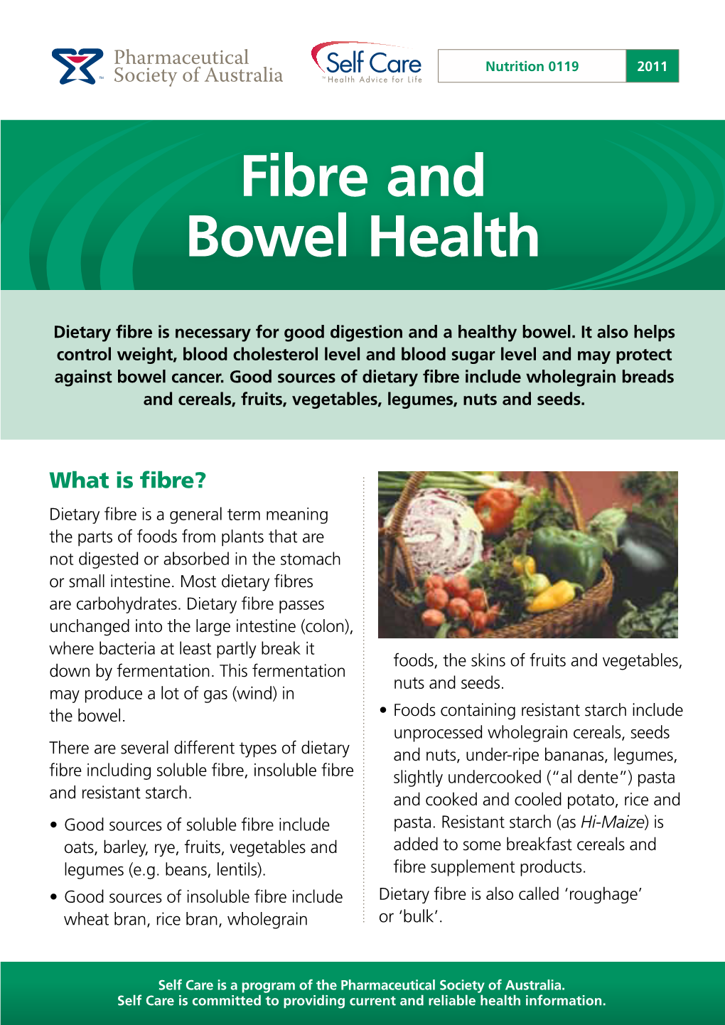 Fibre and Bowel Health