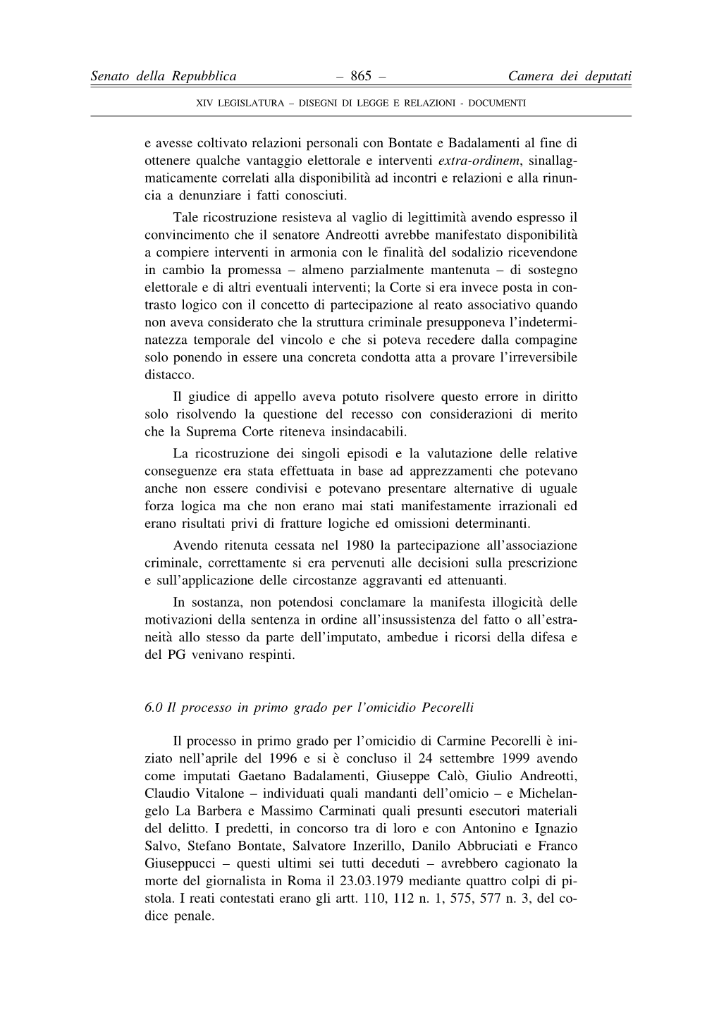 Senato Della Repubblica Camera Dei Deputati