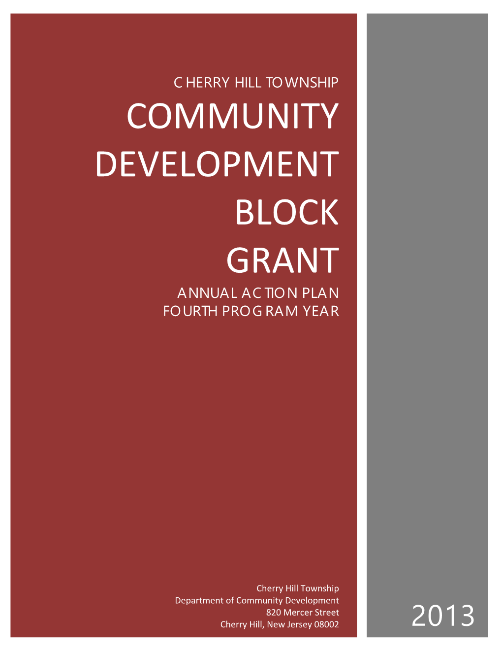 Community Development Block Grant (CDBG) Program