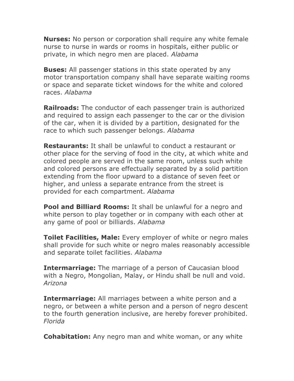 No Person Or Corporation Shall Require Any White Female Nurse to Nurse in Wards Or Rooms in Hospitals, Either Public Or Private, in Which Negro Men Are Placed