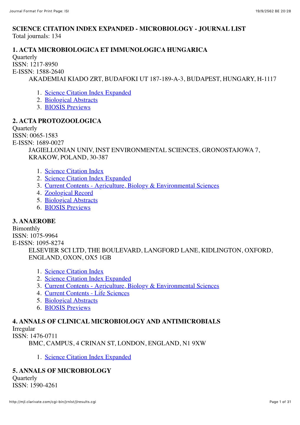 Journal Format for Print Page: ISI 19/9/2562 BE 20�28